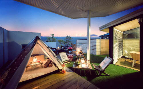 사진= 지난해 선보인 야외 캠핑존은 가족단위 내방객에게 특별한 추억을 선사한다